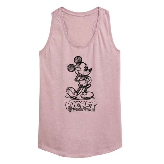 Mickey & Friends - Mickey Sketch - Women's Racerback Tank Top