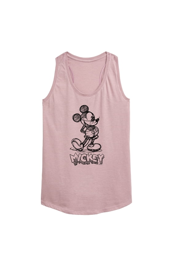 Mickey & Friends - Mickey Sketch - Women's Racerback Tank Top