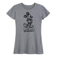 thumbnail image 1 of Mickey & Friends - Mickey Sketch - Women's Short Sleeve Graphic T-Shirt, 1 of 5