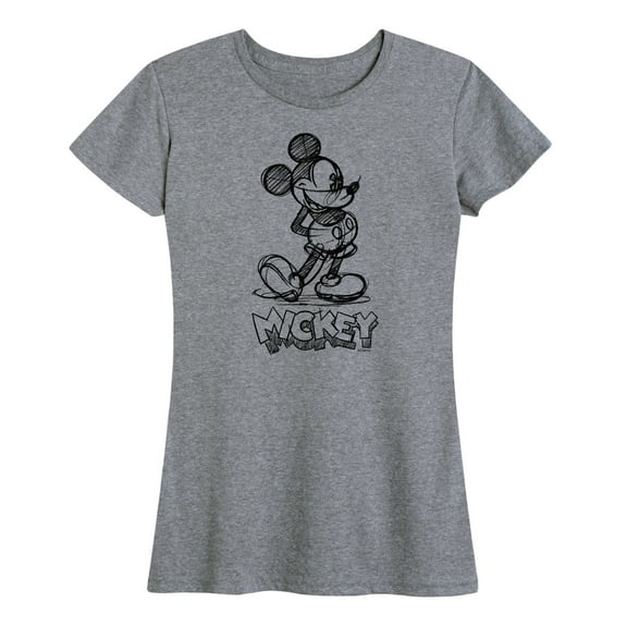 Mickey & Friends - Mickey Sketch - Women's Short Sleeve Graphic T-Shirt