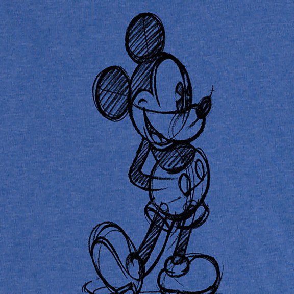 Mickey & Friends - Mickey Sketch - Women's Short Sleeve Graphic T-Shirt
