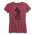thumbnail image 1 of Mickey & Friends - Mickey Sketch - Women's Short Sleeve Graphic T-Shirt, 1 of 5