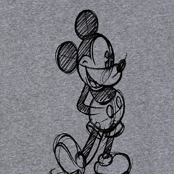 Mickey & Friends - Mickey Sketch - Women's Short Sleeve Graphic T-Shirt