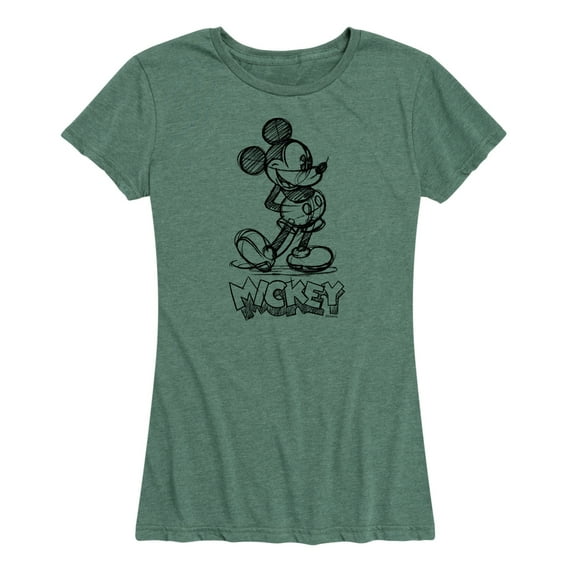 Mickey & Friends - Mickey Sketch - Women's Short Sleeve Graphic T-Shirt