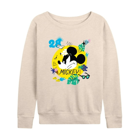 Mickey & Friends - Mickey So Cool - Women's Lightweight French Terry Long Sleeve Shirt