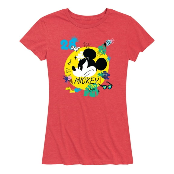 Mickey & Friends - Mickey So Cool - Women's Short Sleeve Graphic T-Shirt