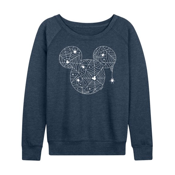 Mickey & Friends - Mickey Spider Logo - Women's Lightweight French Terry Long Sleeve Shirt