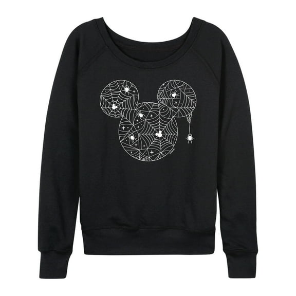 Mickey & Friends - Mickey Spider Logo - Women's Lightweight French Terry Long Sleeve Shirt