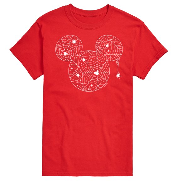 Mickey & Friends - Mickey Spider Web Design - Men's Short Sleeve Graphic T-Shirt