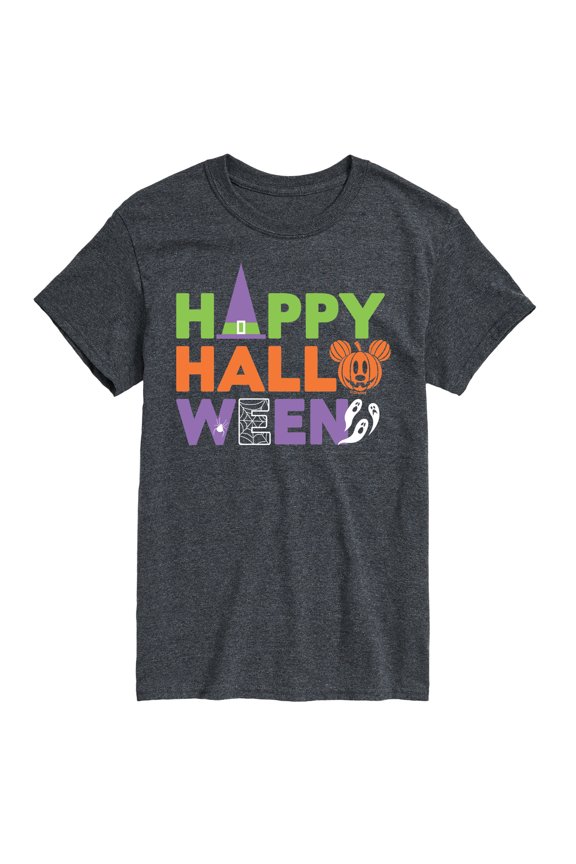 Mickey & Friends - Mickey Spider Web Design - Men's Short Sleeve Graphic T-Shirt