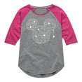 thumbnail image 1 of Mickey & Friends - Mickey Spider Web Logo - Toddler And Youth Girls Raglan Graphic T-Shirt, 1 of 5