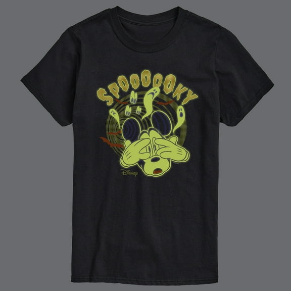 Mickey & Friends - Mickey Spooky Glow - Men's Short Sleeve Graphic T-Shirt