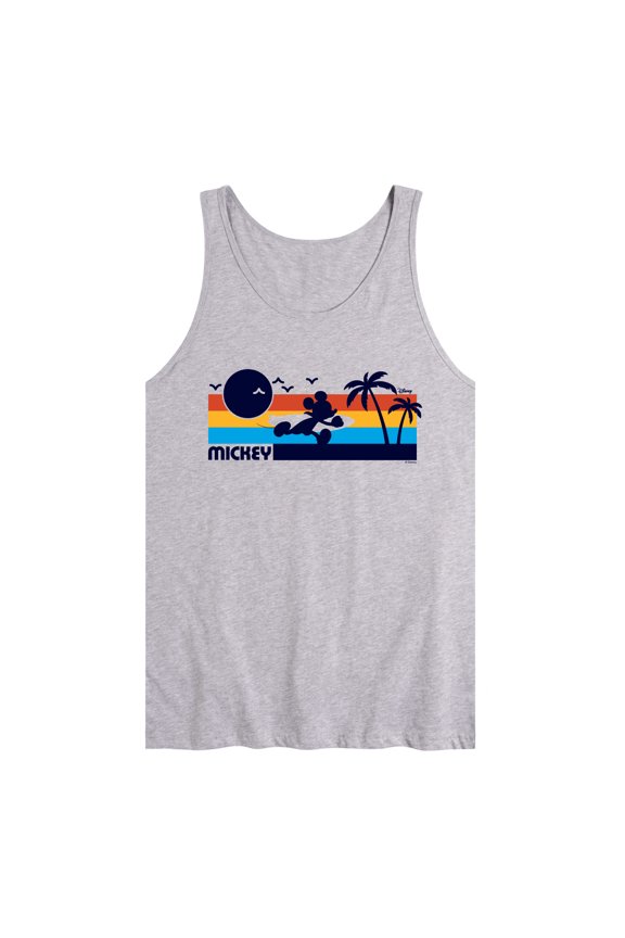 Mickey & Friends - Mickey Sunset Pattern - Men's Jersey Tank Top