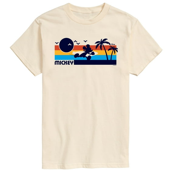 Mickey & Friends - Mickey Sunset Pattern - Men's Short Sleeve Graphic T-Shirt