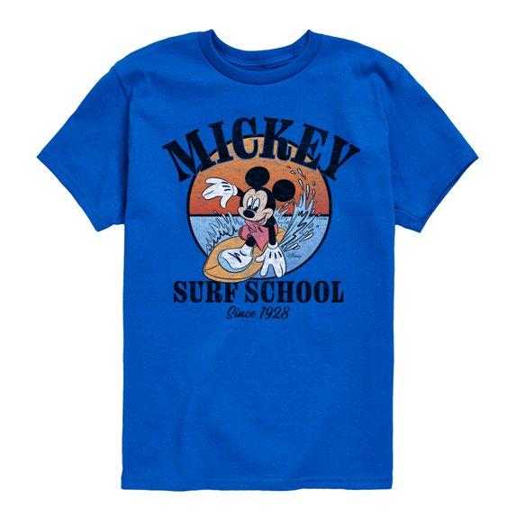 Mickey & Friends - Mickey Surf School - Toddler And Youth Short Sleeve Graphic T-Shirt