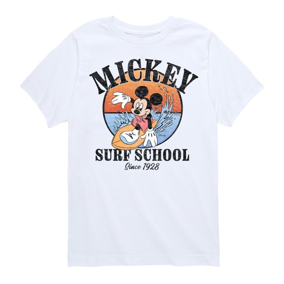 Mickey & Friends - Mickey Surf School - Toddler And Youth Short Sleeve Graphic T-Shirt