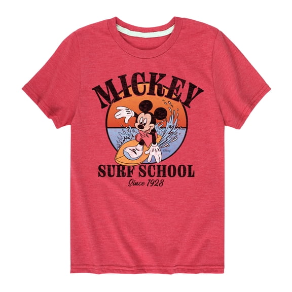 Mickey & Friends - Mickey Surf School - Toddler And Youth Short Sleeve Graphic T-Shirt