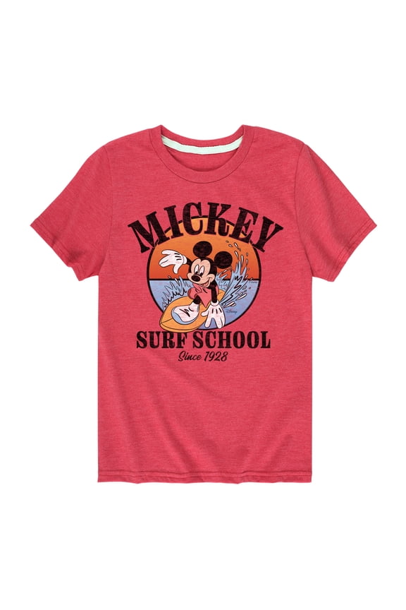 Mickey & Friends - Mickey Surf School - Toddler And Youth Short Sleeve Graphic T-Shirt