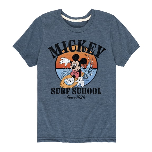 Mickey & Friends - Mickey Surf School - Toddler And Youth Short Sleeve Graphic T-Shirt