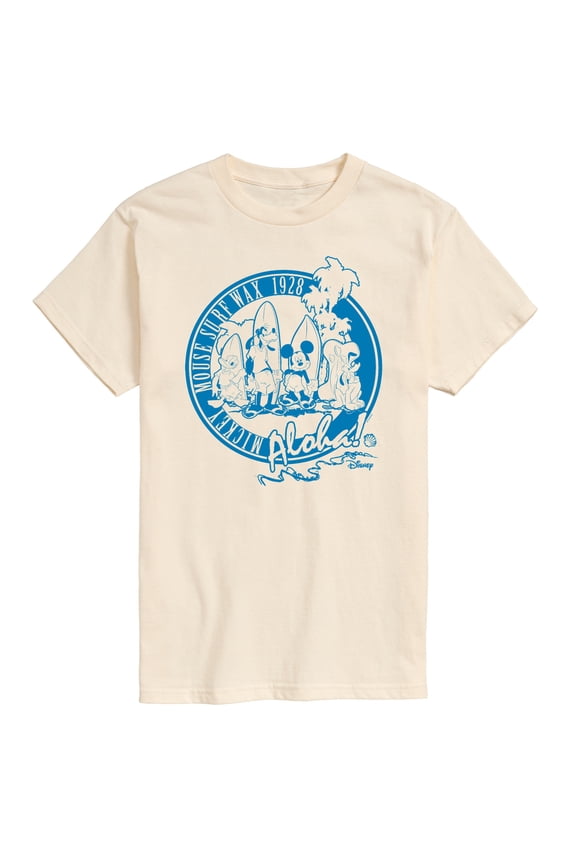 Mickey & Friends - Mickey Surf Wax - Men's Short Sleeve Graphic T-Shirt