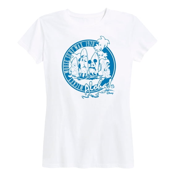 Mickey & Friends - Mickey Surf Wax - Women's Short Sleeve Graphic T-Shirt