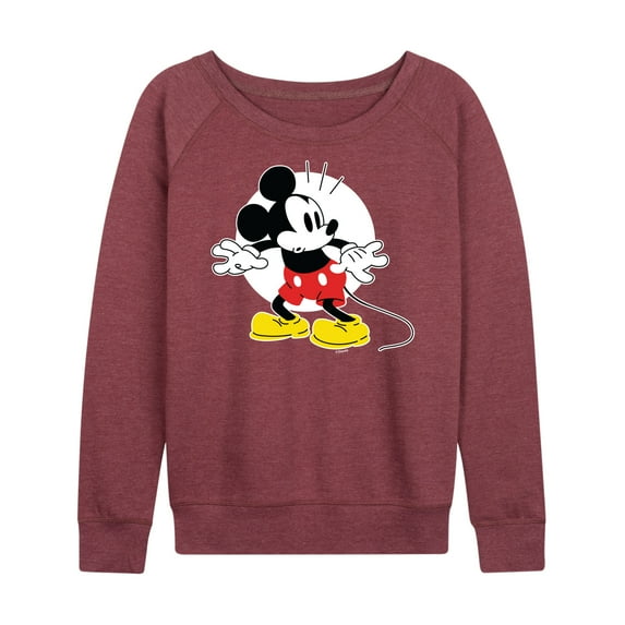 Mickey & Friends - Mickey Surprised - Women's Lightweight French Terry Long Sleeve Shirt
