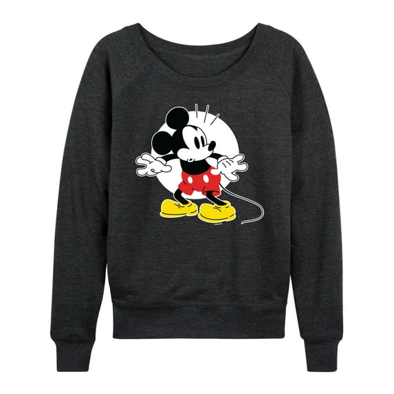 Mickey & Friends - Mickey Surprised - Women's Lightweight French Terry Long Sleeve Shirt