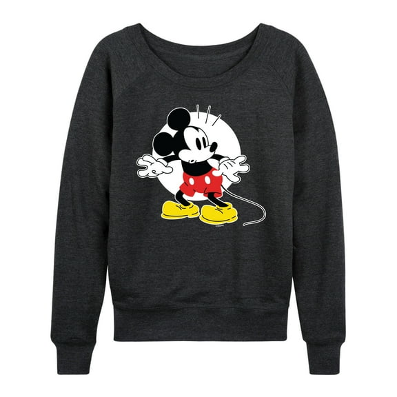 Mickey & Friends - Mickey Surprised - Women's Lightweight French Terry Long Sleeve Shirt