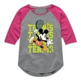thumbnail image 1 of Mickey & Friends - Mickey Tennis - Toddler And Youth Girls Raglan Graphic T-Shirt, 1 of 4