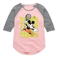 thumbnail image 1 of Mickey & Friends - Mickey Tennis - Toddler And Youth Girls Raglan Graphic T-Shirt, 1 of 4