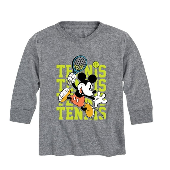 Mickey & Friends - Mickey Tennis - Toddler And Youth Long Sleeve Graphic T-Shirt