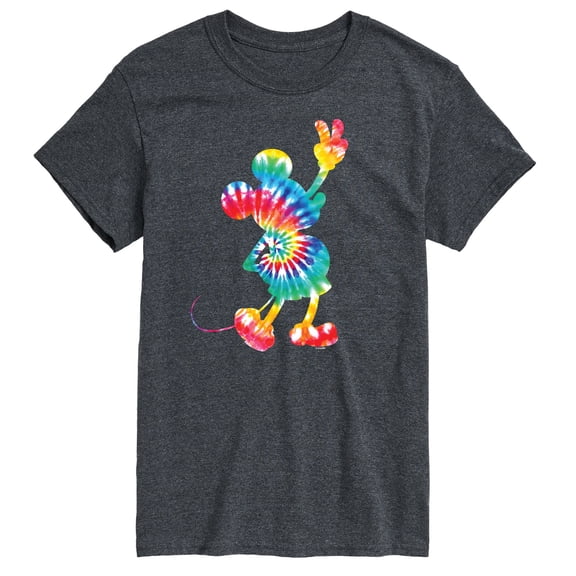 Mickey & Friends - Mickey Tie Dye Silhouette - Men's Short Sleeve Graphic T-Shirt