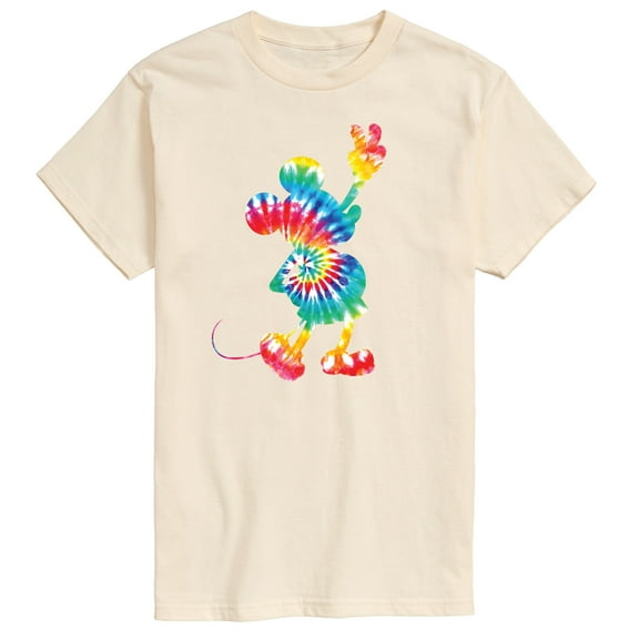 Mickey & Friends - Mickey Tie Dye Silhouette - Men's Short Sleeve Graphic T-Shirt