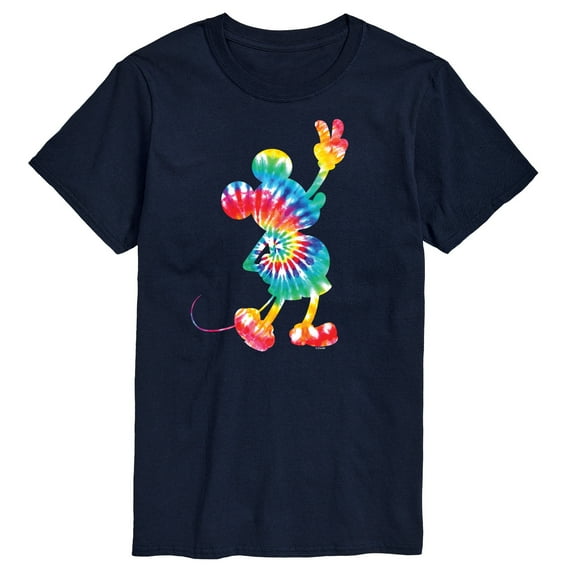 Mickey & Friends - Mickey Tie Dye Silhouette - Men's Short Sleeve Graphic T-Shirt