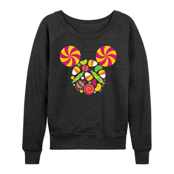 Mickey & Friends - Mickey Treat - Women's Lightweight French Terry Long Sleeve Shirt