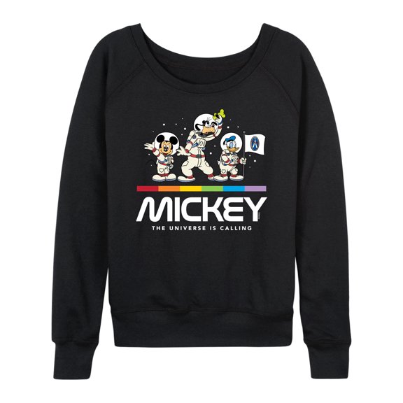 Mickey & Friends - Mickey Universe Calling - Women's Lightweight French Terry Long Sleeve Shirt