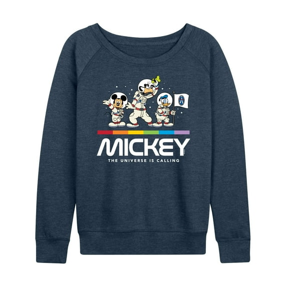 Mickey & Friends - Mickey Universe Calling - Women's Lightweight French Terry Long Sleeve Shirt