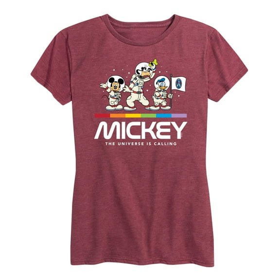 Mickey & Friends - Mickey Universe Calling - Women's Short Sleeve Graphic T-Shirt