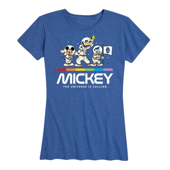Mickey & Friends - Mickey Universe Calling - Women's Short Sleeve Graphic T-Shirt