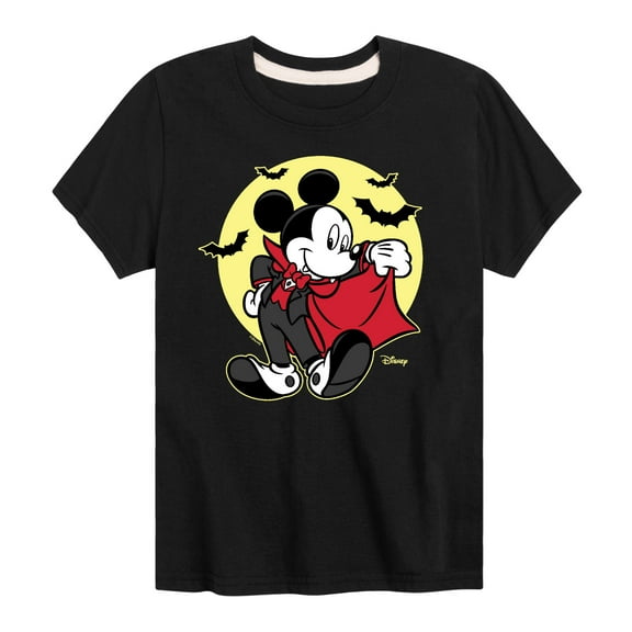 Mickey & Friends - Mickey Vampire - Toddler And Youth Short Sleeve Graphic T-Shirt