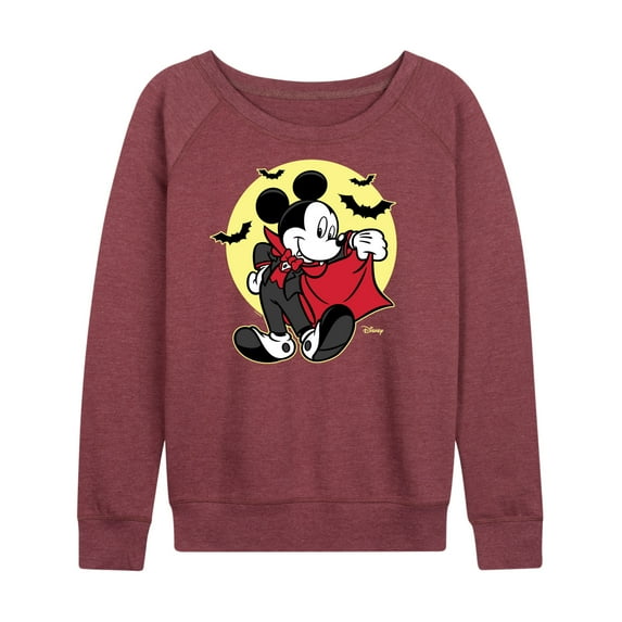 Mickey & Friends - Mickey Vampire - Women's Lightweight French Terry Long Sleeve Shirt