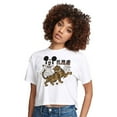 thumbnail image 1 of Mickey & Friends - Mickey Wonderful - Juniors Cropped Cotton Blend T-Shirt, 1 of 4