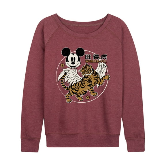 Mickey & Friends - Mickey Wonderful - Women's Lightweight French Terry Long Sleeve Shirt
