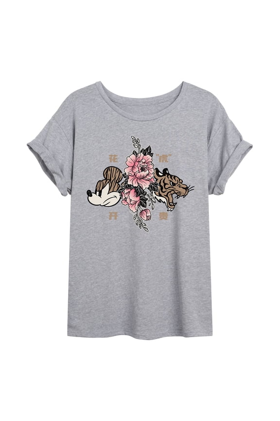 Mickey & Friends - Mickey Year of The Tiger Design - Women's Oversized T-Shirt