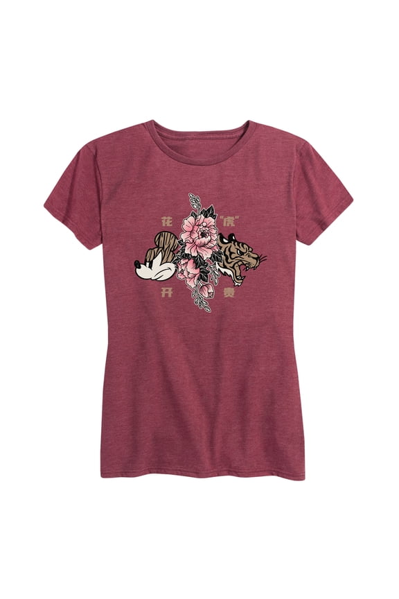 Mickey & Friends - Mickey Year of The Tiger Design - Women's Short Sleeve Graphic T-Shirt