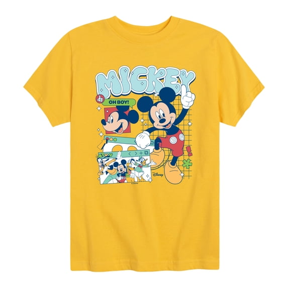 Mickey & Friends - Mickey - Youth Boys Short Sleeve Graphic T-Shirt