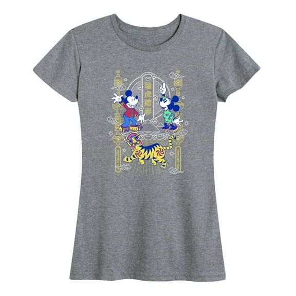 Mickey & Friends - Mickey and Minnie - Women's Short Sleeve Graphic T-Shirt