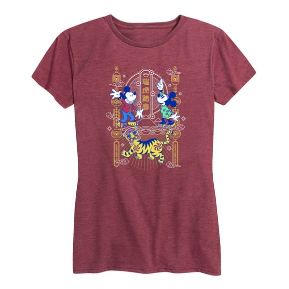 Mickey & Friends - Mickey and Minnie - Women's Short Sleeve Graphic T-Shirt