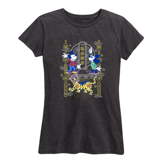 Mickey & Friends - Mickey and Minnie - Women's Short Sleeve Graphic T-Shirt
