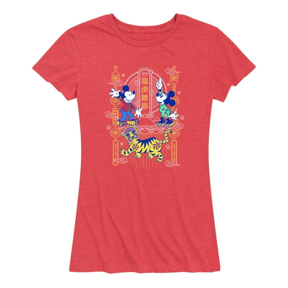 Mickey & Friends - Mickey and Minnie - Women's Short Sleeve Graphic T-Shirt